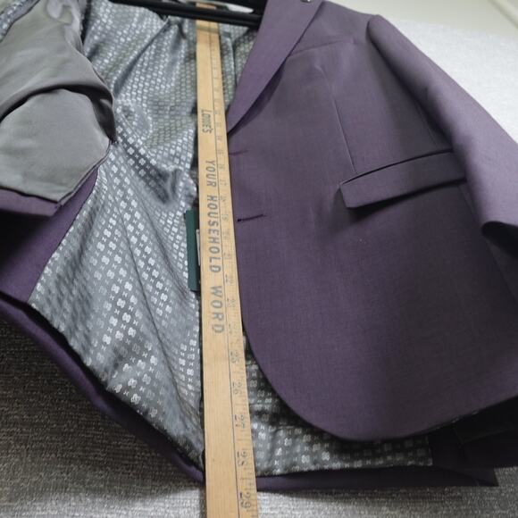 Ted Baker No Ordinary Joe London Purple Suit Jacket 40S & 34S Pants Set - Picture 3 of 16